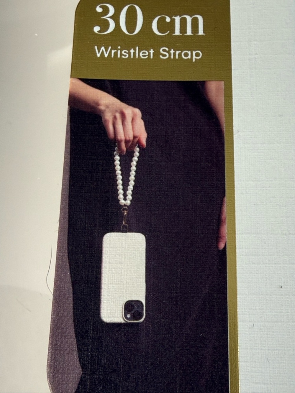 Article Mint Green and Gold Chain Wristlet Phone Strap